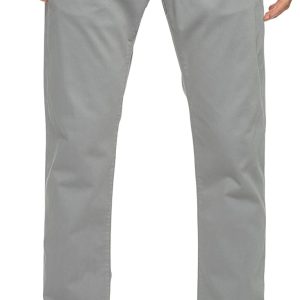 Men's  Regular Rise Slim Leg Chino Pants, Shark Skin Twill, 34W x 32L